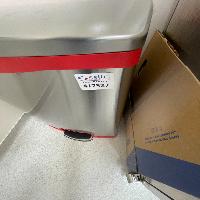 Stainless Steel Foot Pedal Trash Can image 0